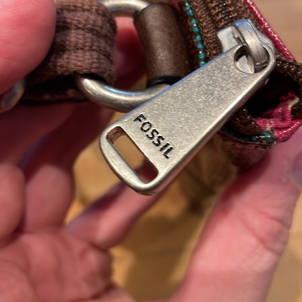 Fossil Key - Per Small Purse Multi Color With Bro… - image 8